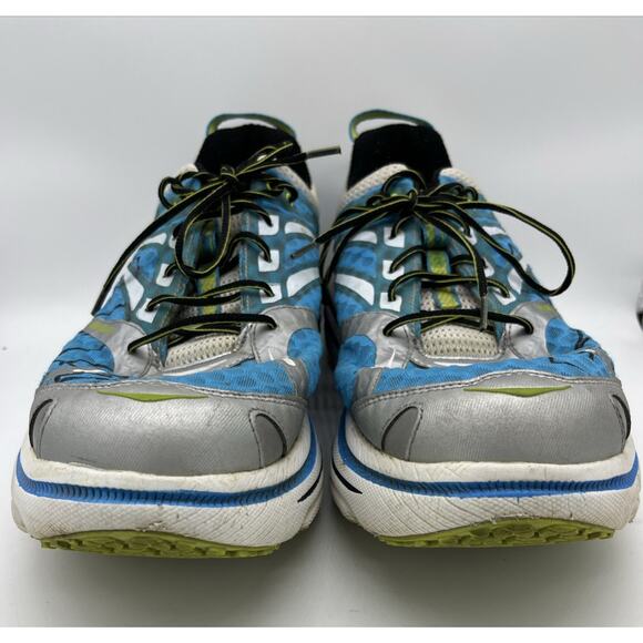 HOKA One One Bondi B Men\'s Size 12.5 Teal Blue and White Running Shoe Zero Grav main image 7